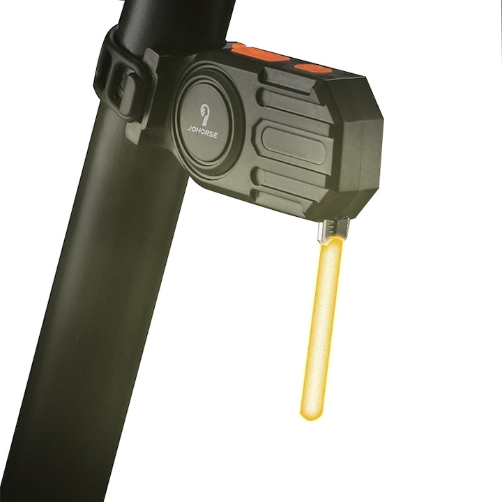 Lumini bicicleta, IPX6 Rezistent la Apa, 3 Moduri de Lumina, LED, Acumulator 300mAh, Incarcare USB, galben