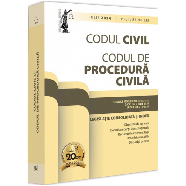 Codul civil si codul de procedura civila: iulie 2024, Lupascu Dan