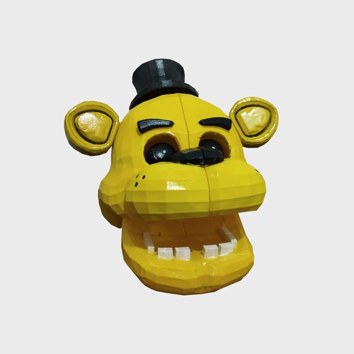 Jucarie interactiva Golden Freddy, Plastic, Galben, 30x20x25cm