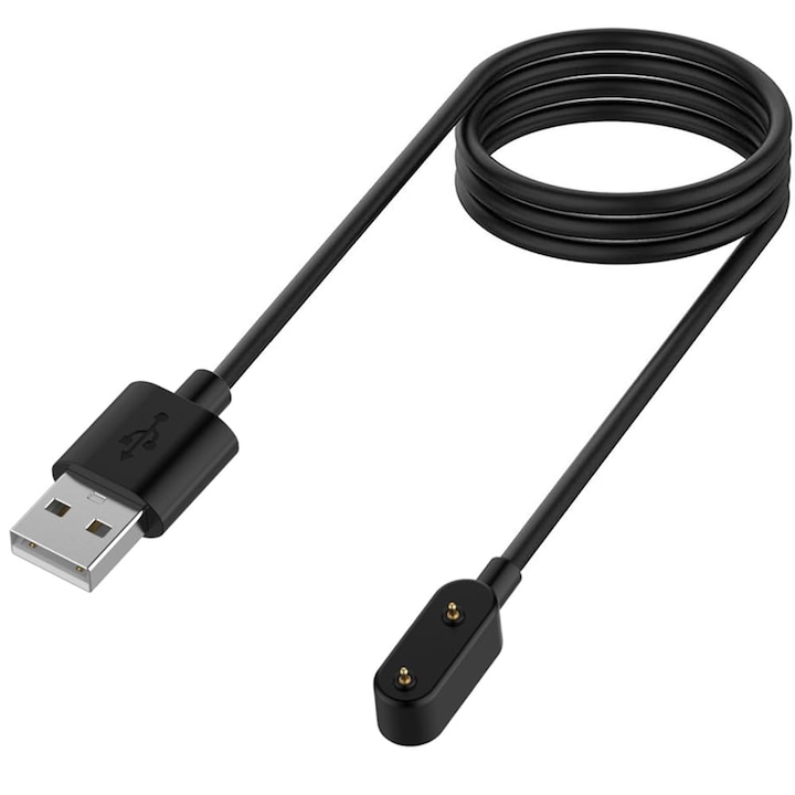 HNSMART Магнитен кабел за зареждане за Huawei Band 9/8/7/6, Watch Fit/Fit 2/Fit Mini, Детски часовник 4X/4Pro, Honor Band 7/6, Watch ES, черен, 1 м