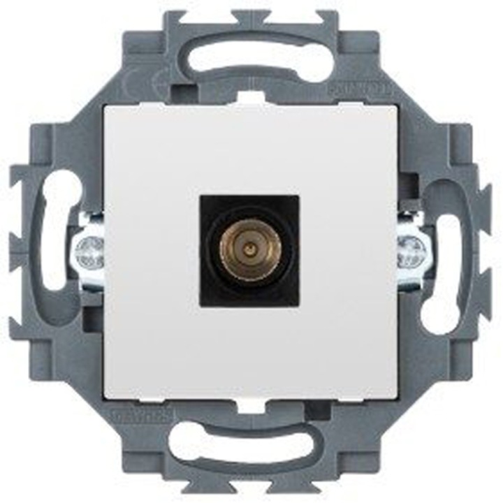 Контакт за телевизор GEWISS Dahlia GW35261W, IP20, 0dB, Бял