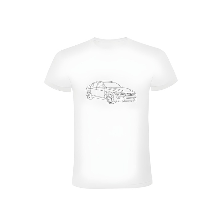 Egyedi hímzett póló, BMW, unisex, pamut, M INTL