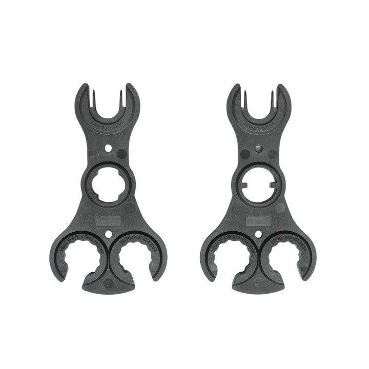Set 2 chei utilizate pentru instalarea si intretinerea panourilor solare fotovoltaice, compatibile cu conectori tip MC4, maner ergonomic pentru anti-alunecare, culoare negru, usoare si portabile