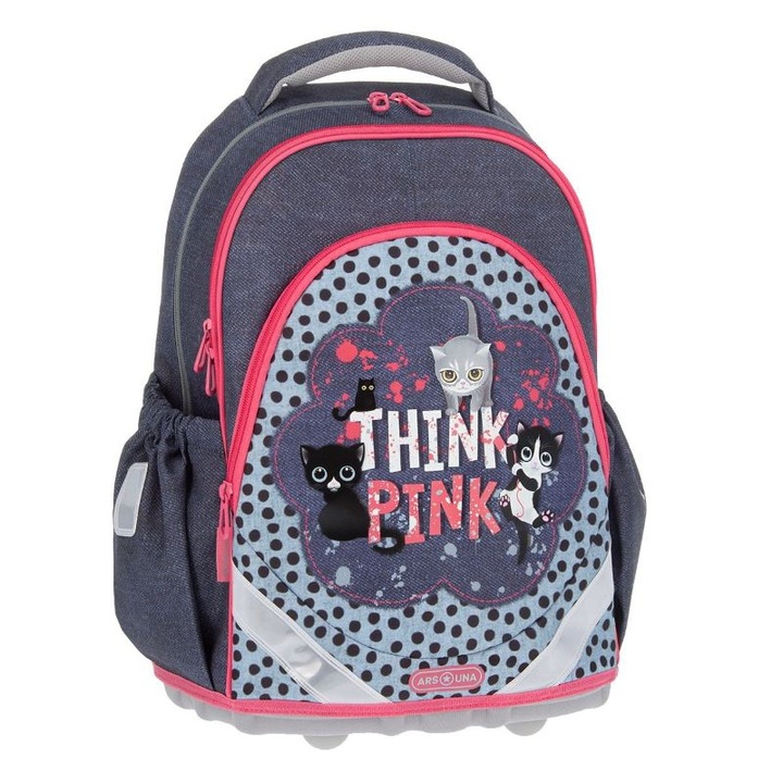 Ученическа раница Ars Una Think-Pink, 33 x 45 x 21 cm, Многоцветен