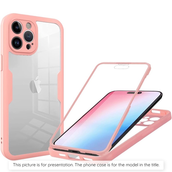 tok fixGuard ColorVerse 360 Series + Képernyővédő fólia iPhone 7 / 8 / SE 2, SE 2020 / SE 3, SE 2022 telefonokhoz - Rózsaszín