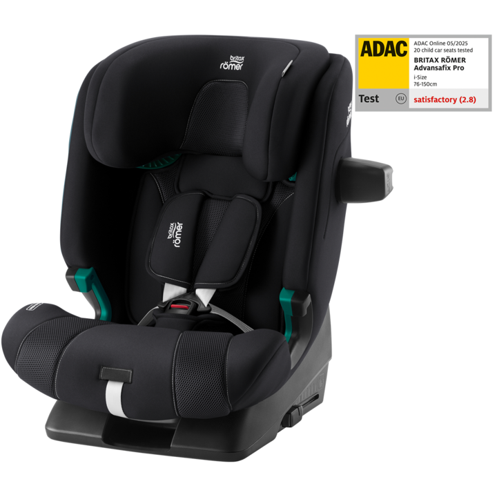 Детско столче за кола Britax Romer Advansafix Pro, 15 месеца - 12 години, с isofix, Материал с вентилация, Galaxy Black