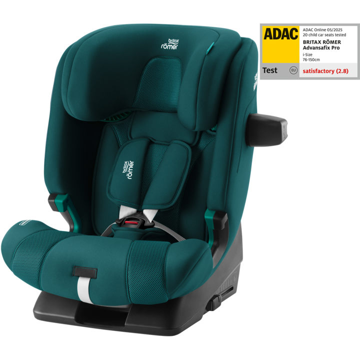Детско столче за кола Britax Romer Advansafix Pro, 15 месеца - 12 години, с isofix, Материал с вентилация, Atlantic Green