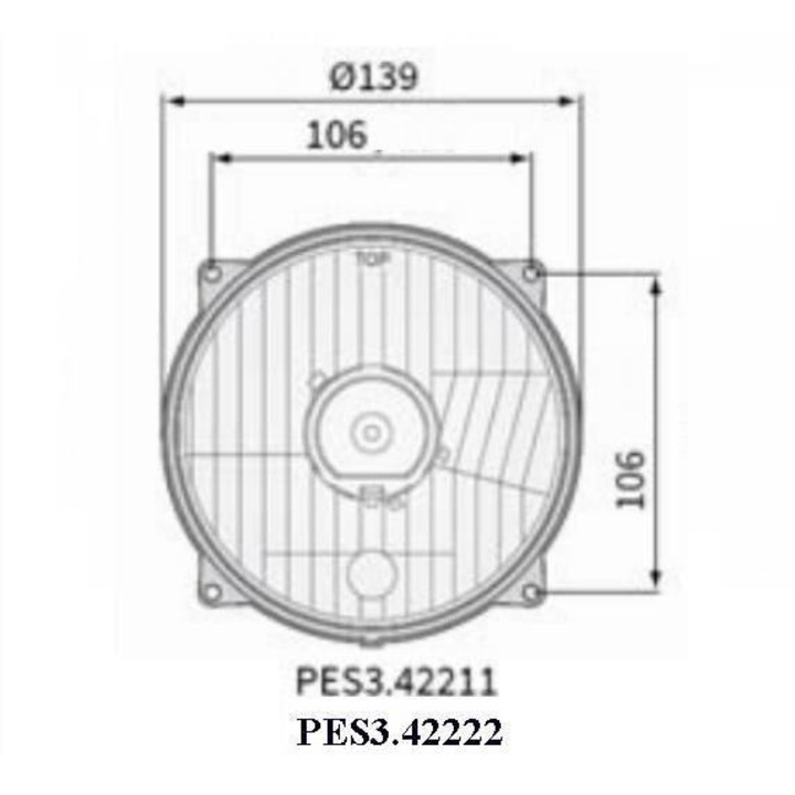 Element optic fi131/139-106, cu pozitie PES3.42222 Wesem