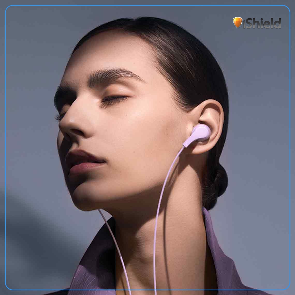 Casti cu fir, Universale, conector digital USB-C, controler si microfon pe fir, compatibile cu iPhone / iPad /Samsung / Huawei / Xiaomi / Moto / Oppo, lungime 1.2m, Violet (M114)