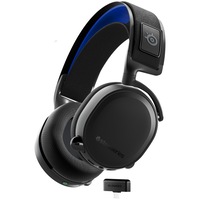 Casti gaming wireless SteelSeries Arctis 7P+ pentru PC, PS4|5, Switch si Android, drivere 40mm, autonomie baterie 30 ore, dongle 2.4GHz, microfon retractabil Arctis ClearCast, Bidirectional Noise Canceling, negru