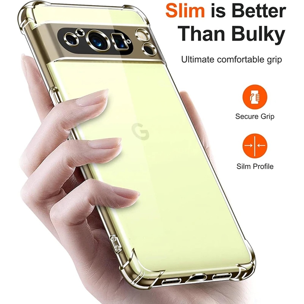 Husa protectie Mat-Tech compatibila cu Google Pixel 9 Pro XL, Protectie Camera, Colturi anti-soc, Decupaje Precise, Rezistenta la impact, Margini ridicate pentru protectia ecranului, Transparenta