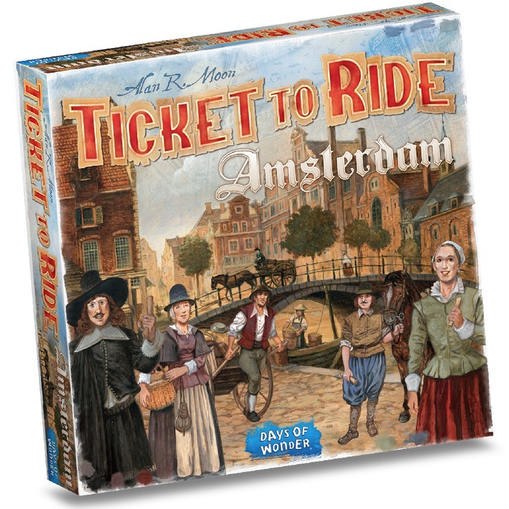Игра Asmodee - Ticket to Ride Amsterdam, lb. английски