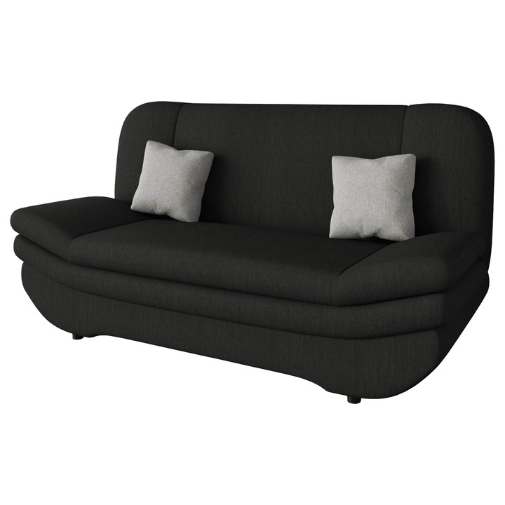 Canapea extensibila Lena, MIRJAN24, grafit, 90x200x95 cm