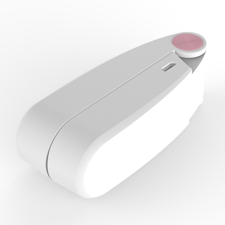 Мини вентилатор, презареждащ се през USB, сгъваем, розов