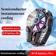 Cooler telefon mobil cu clema, racire instantanee semiconductor, 3 niveluri putere, design portabil cu iluminare RGB, functionare silentioasa si eficienta ridicata in disiparea caldurii