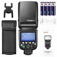 Blitz pentru Canon, GODOX TT685II-C, Speedlight pentru Aparat Foto, E-TTL, Speedlite, Sincronizare de Mare Viteza, Sistem Wireless X 2.4G, Compatibil cu Blitz Canon pentru 5D Mark IV, 6D Mark II, 7D, 90D, 250D, R5, 850D