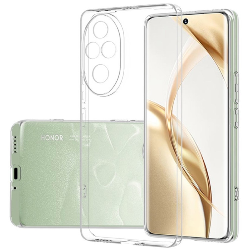 Carcasa din silicon compatibila Honor 200 5G, groasa, transparenta, cu protectie camera, 2mm