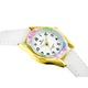 Ceas copii Perfect LP223, cadran alb, carcasa aurie, inel multicolor, 24x29mm