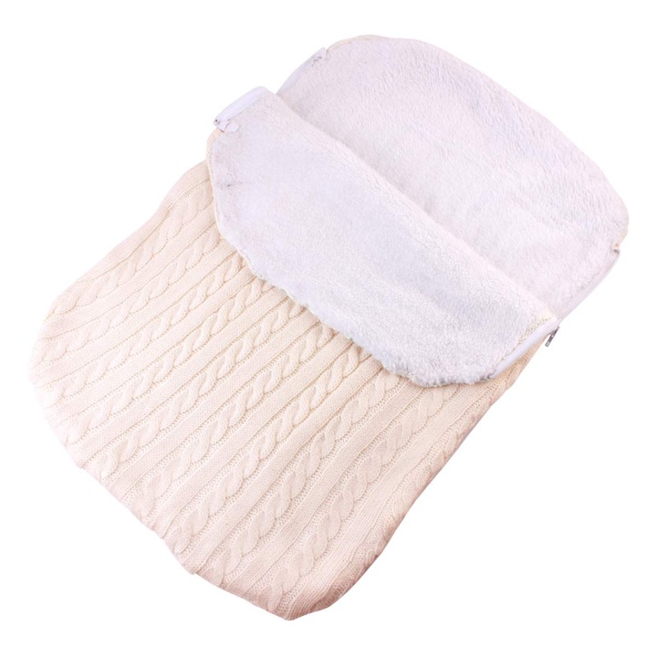 Sac de dormit pentru bebelusi, unisex, gros, pentru carucior, 62x40cm, multicolor