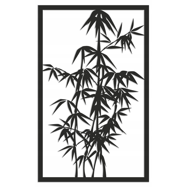 Tablou 3D pentru perete: Copac, filigran, decorare perete, dantelat, perforat pentru living, 59x95