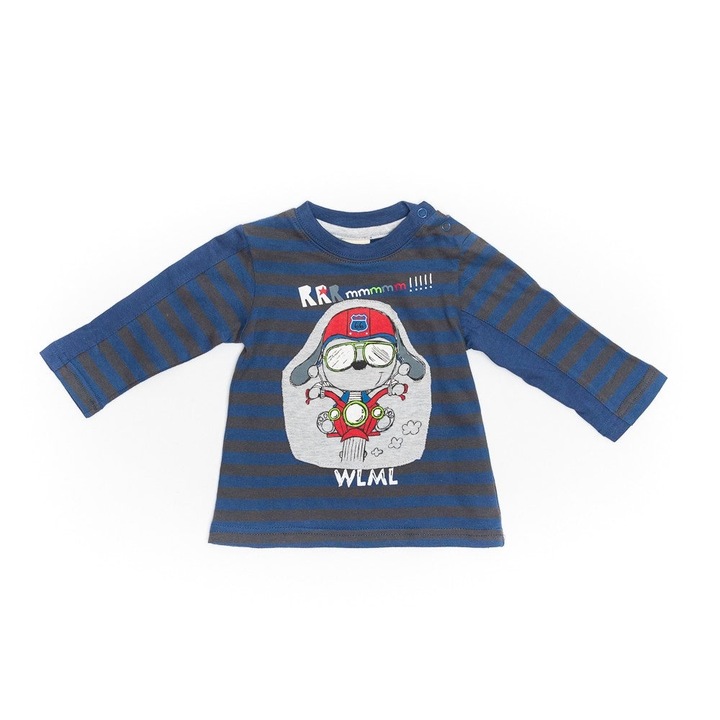 Bluza Bimbalina, cu dungi, 21540, Albastru, Albastru