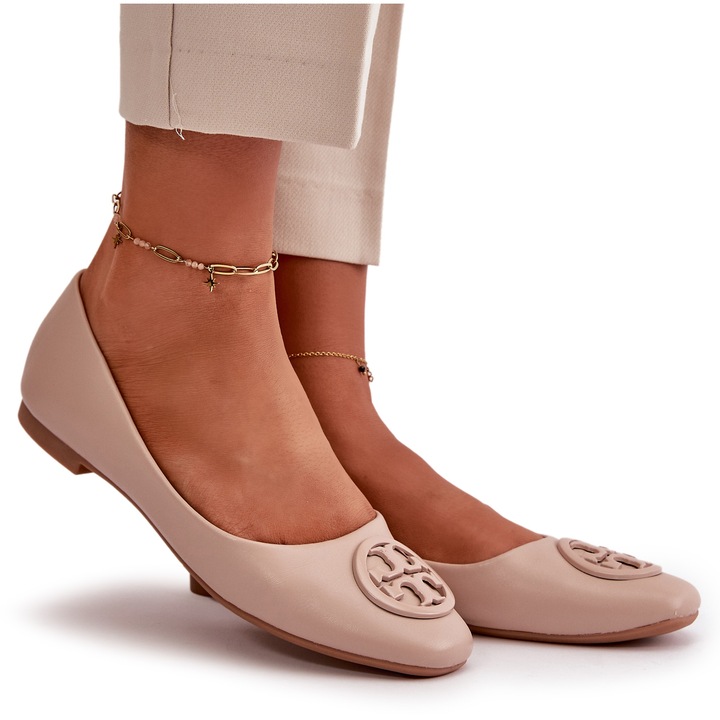 Дамски балеринки, Бежови, Бежов