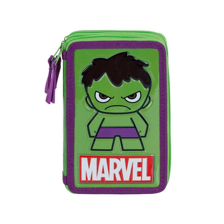 Penar Hulk Angry, felszerelt, 3 rekeszes, 43 darab, 21 x 14 x 7 cm 21 x 14 x 7 cm zöld