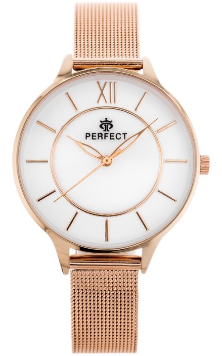 Ceas dama, Perfect, inox, Mecanism Quartz, Rose gold