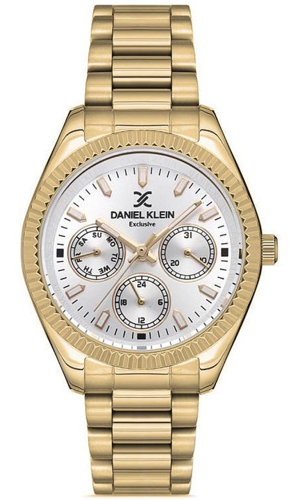 Ceas dama Daniel Klein, mecanism Miyota, 34x10mm, bratara metalica