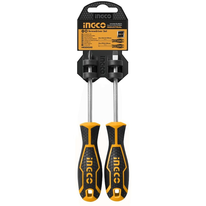 Ingco csavarhúzó készlet 2 db-os mágneses