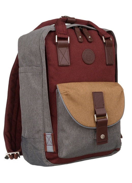 Rucsac fashion LuluCastagnette, compartiment laptop 14", wodoodporny, reglabil, negru