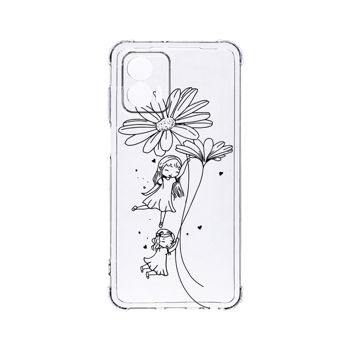 BestCase® Устойчив на удари калъф 1.5MM, съвместим с Motorola Edge 50 Fusion, Sisters, Удароустойчив, Защита на камерата, AS 1047