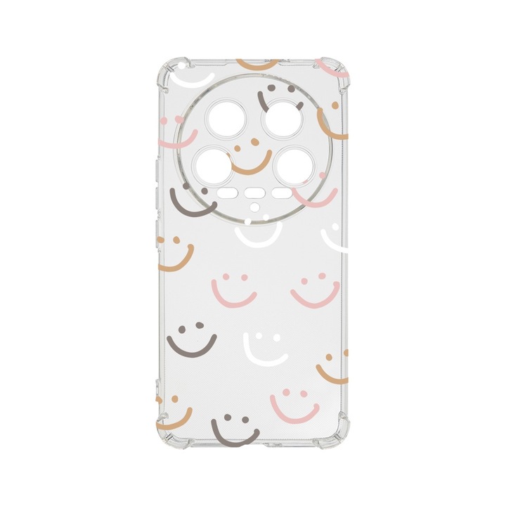 BestCase® Устойчив на удар калъф 1.5MM, съвместим с Xiaomi 14 Ultra, Smile Please, Устойчив на удар, Защита на камерата, AS 985