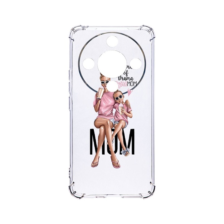 BestCase® Устойчив на удари калъф 1.5MM, съвместим с Honor X9b / Magic6 Lite / X50 5G, Girl Mom Mama of Drama, устойчив на удари, защита на камерата, AS 558
