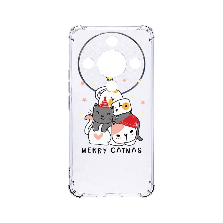 BestCase® Устойчив на удари калъф 1,5 мм, съвместим с Honor X9b / Magic6 Lite / X50 5G, Весела Коледа, Удароустойчив, Защита на камерата, AS 878