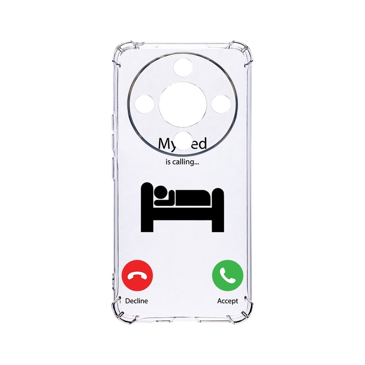 BestCase® Устойчив на удари калъф 1.5 мм, съвместим с Honor X9b / Magic6 Lite / X50 5G, My Bed Is Calling, устойчив на удари, защита на камерата, AS 945