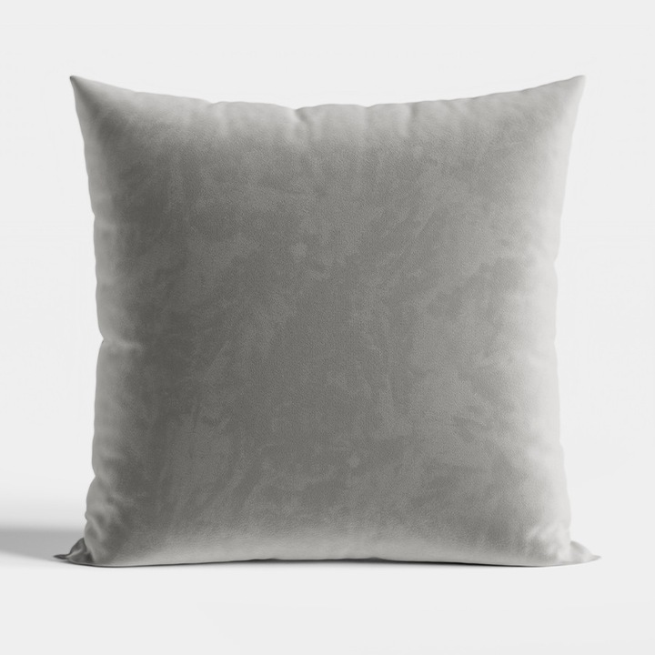 Fata de perna decorativa Markizeta Velvi, 40x40cm, gri rece