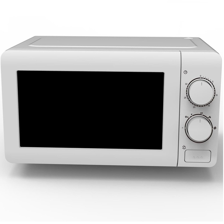Микровълнова фурна UD MM20L-WA, 20 л, 700W, Механично управление, Бял