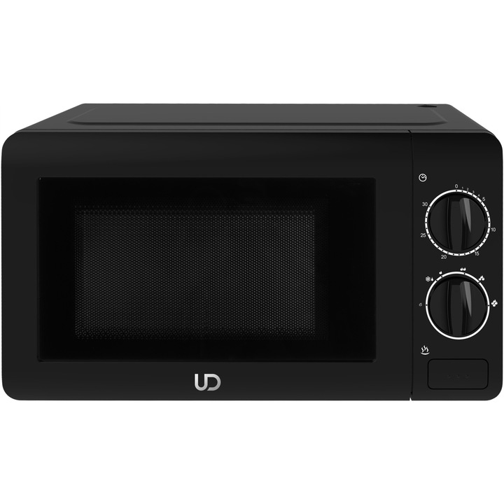 Микровълнова фурна UD MM20L-BK, 20 л, 700W, Механично управление, Черен