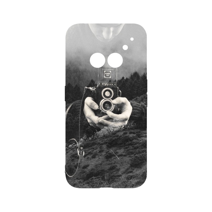 Силиконов калъф BestCase за Nothing Phone 2a, Double Exposure, Camera Protection, Clear Silicon 2MM, Transparent T 13
