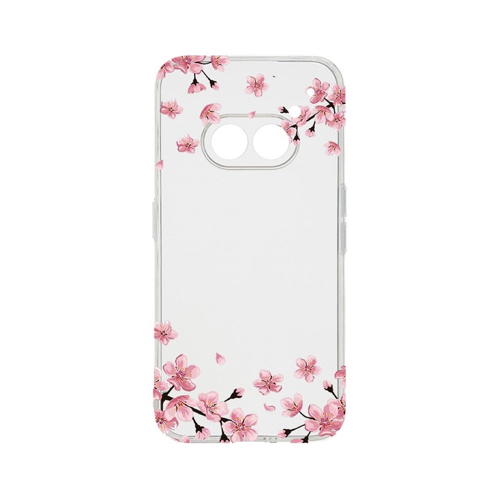 BestCase® Husa Clear Silicon 2MM, Compatibila Cu Nothing Phone 2a, Pastel colors - flowers, Antisoc, Protectie Camera, Margini ridicate pentru protectia ecranului, T 694