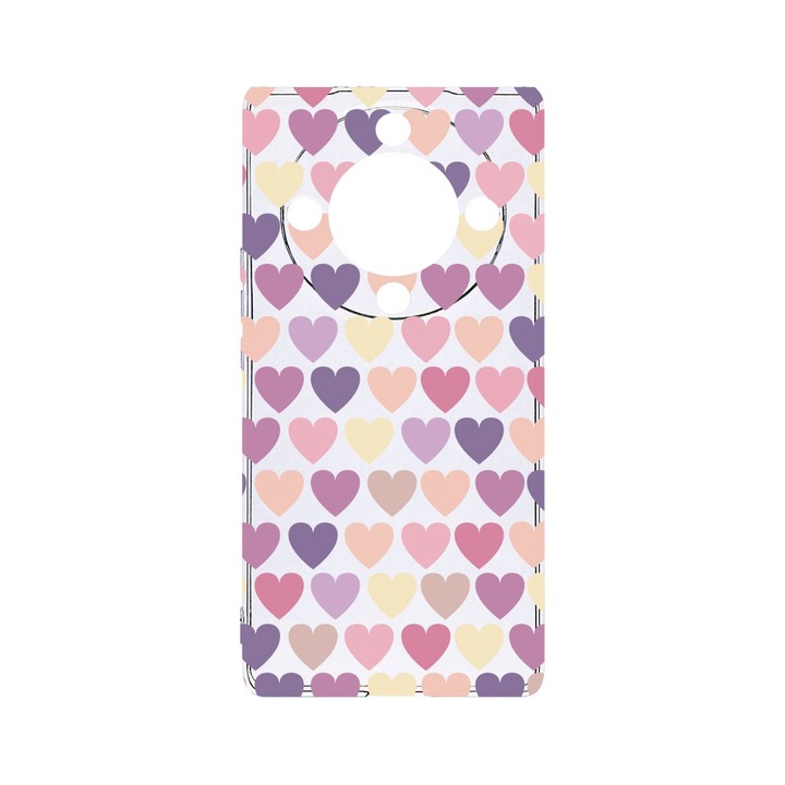 BestCase® Husa Clear Silicon 2MM, Compatibila Cu Honor Magic6 Lite / X9b / X50 5G, Hearth, Antisoc, Protectie Camera, Margini ridicate pentru protectia ecranului, T 34