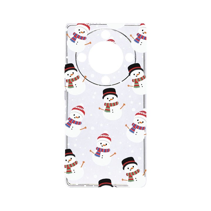 BestCase® Husa Clear Silicon 2MM, Compatibila Cu Honor Magic6 Lite / X9b / X50 5G, Snowman, Antisoc, Protectie Camera, Margini ridicate pentru protectia ecranului, T 351