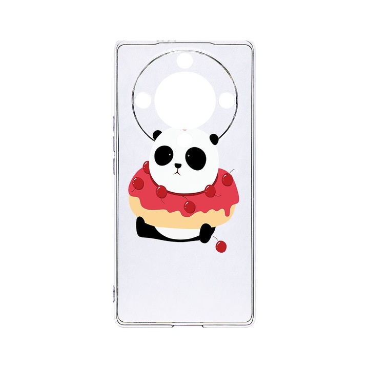 BestCase® Husa Clear Silicon 2MM, Compatibila Cu Honor Magic6 Lite / X9b / X50 5G, Sweet Panda, Antisoc, Protectie Camera, Margini ridicate pentru protectia ecranului, T 585