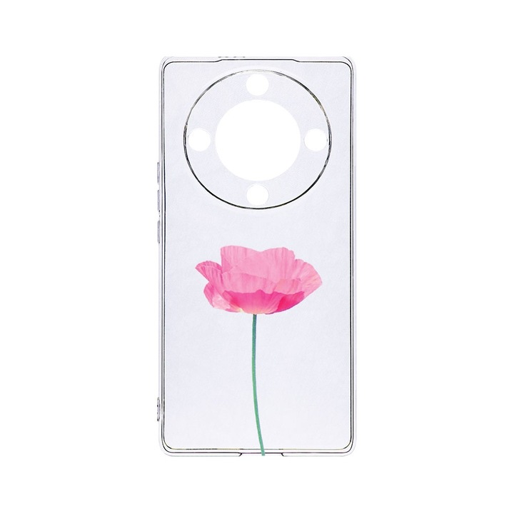 BestCase® Husa Clear Silicon 2MM, Compatibila Cu Honor Magic6 Lite / X9b / X50 5G, Rose - Pastel Pink, Antisoc, Protectie Camera, Margini ridicate pentru protectia ecranului, T 693