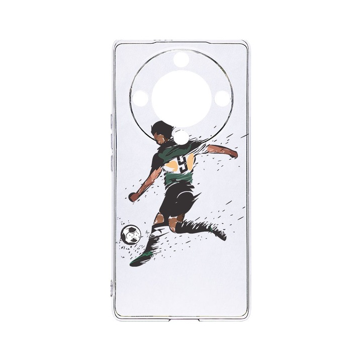 BestCase® Husa Clear Silicon 2MM, Compatibila Cu Honor Magic6 Lite / X9b / X50 5G, Football, Antisoc, Protectie Camera, Margini ridicate pentru protectia ecranului, T 782