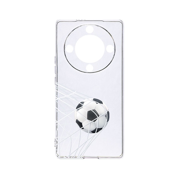 BestCase® Husa Clear Silicon 2MM, Compatibila Cu Honor Magic6 Lite / X9b / X50 5G, Football - Goooaaall, Antisoc, Protectie Camera, Margini ridicate pentru protectia ecranului, T 775