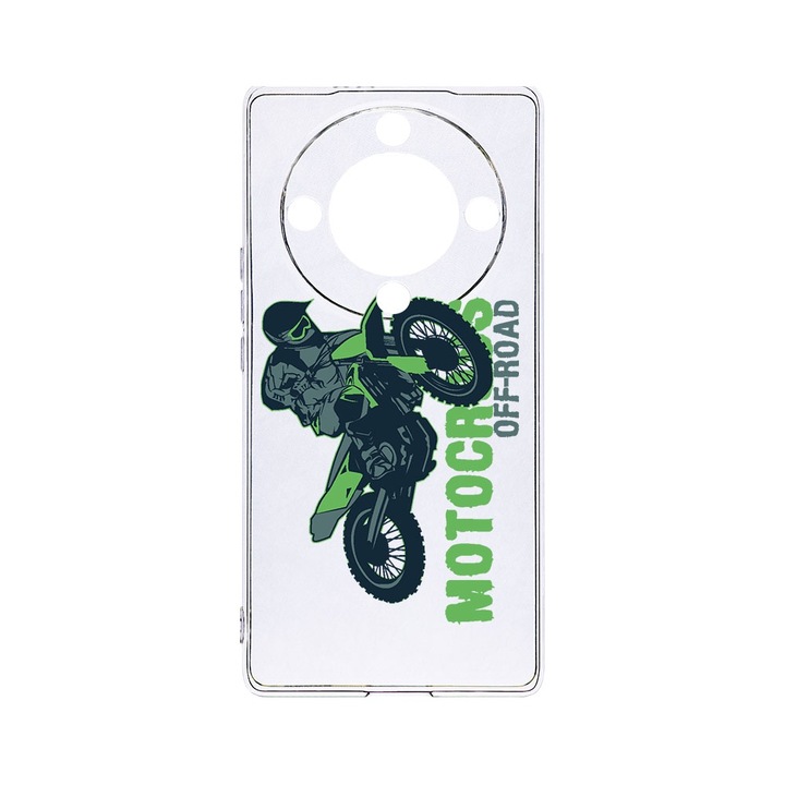 BestCase® Husa Clear Silicon 2MM, Compatibila Cu Honor Magic6 Lite / X9b / X50 5G, Motocross, Antisoc, Protectie Camera, Margini ridicate pentru protectia ecranului, T 819