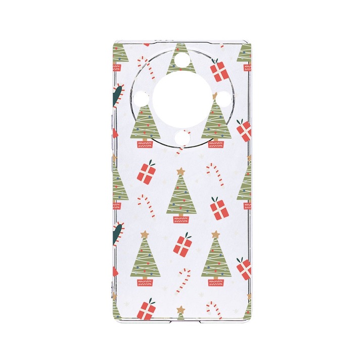 BestCase® Husa Clear Silicon 2MM, Compatibila Cu Honor Magic6 Lite / X9b / X50 5G, Christmas Pattern, Antisoc, Protectie Camera, Margini ridicate pentru protectia ecranului, T 873