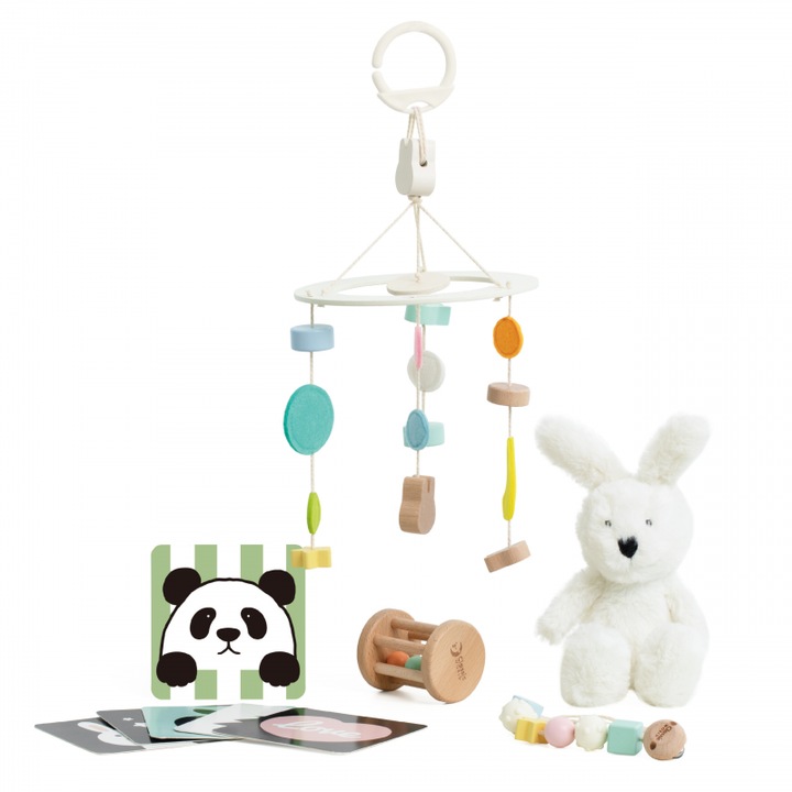 Babajáték-készlet, Classic World, 10 darabos, többszínű, 0-6 hónapos korig